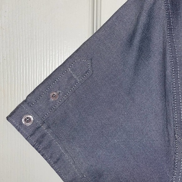 TRUTH.SUBSTANCE | Mens' short-sleeved button down shirt in grey Size Large - Picture 2 of 12